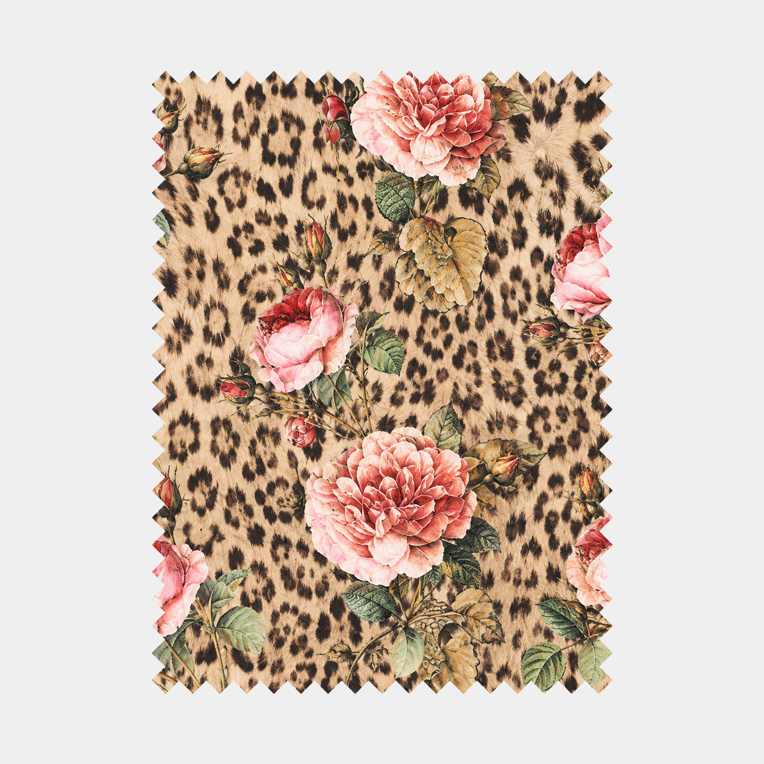 Victorian Rose & Leopard Fur