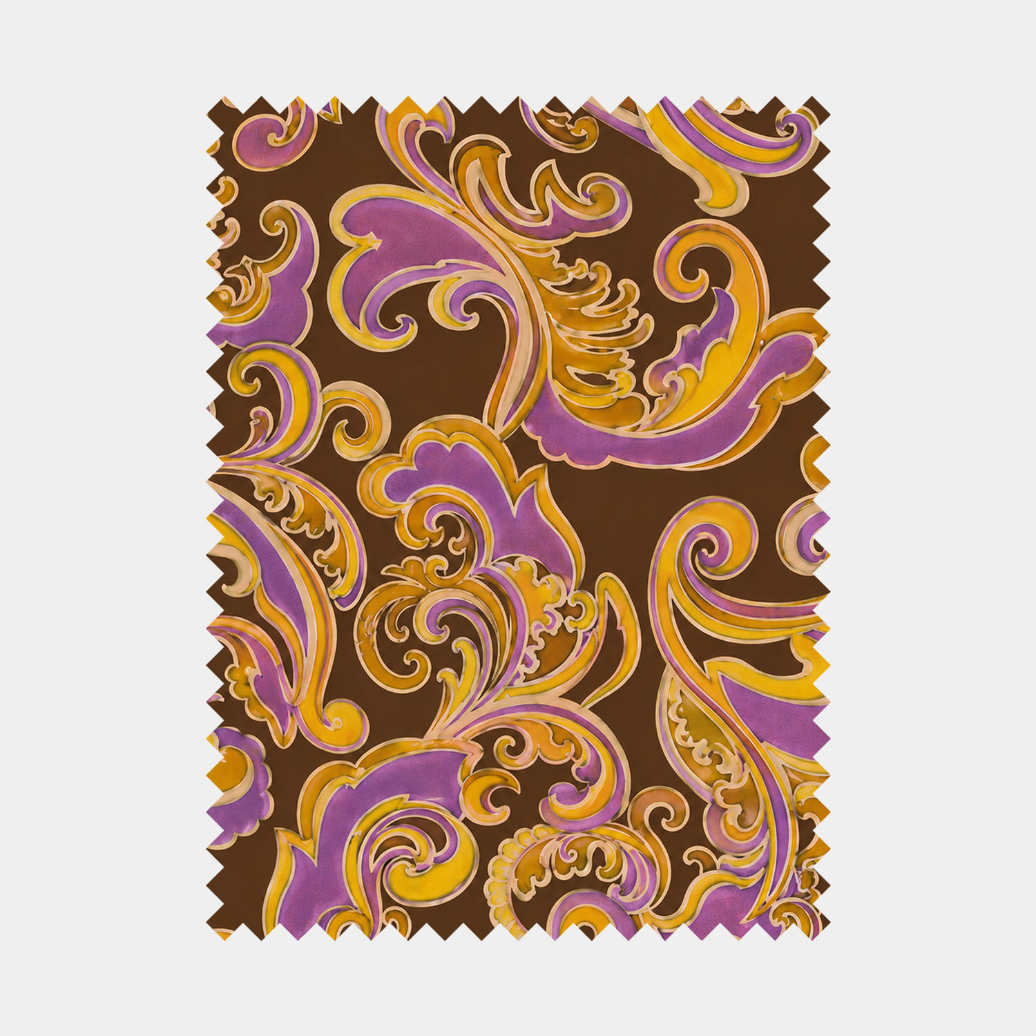 Gilded Lavender Rococo Scroll