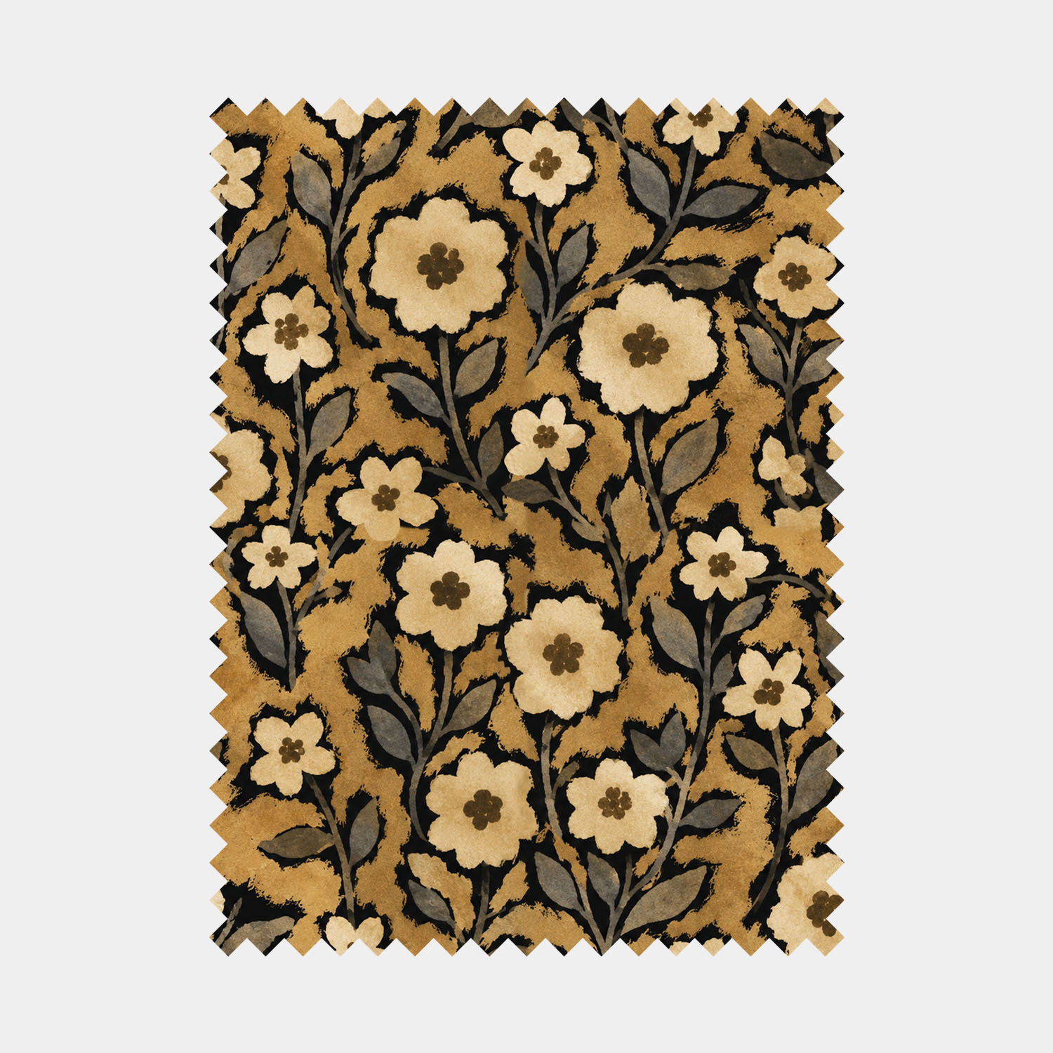 Goldenrod Folk Woodblock